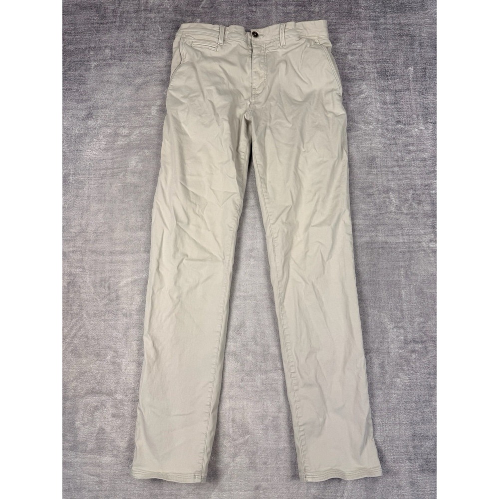 J Lindeberg‎ Pants Mens 30x32 Beige Chino Slim Fit Micro Stretch Golf Preppy